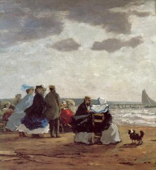 尤金 佈丹 On the Beach, Dieppe 尤金 佈丹 On the Beach, Dieppe